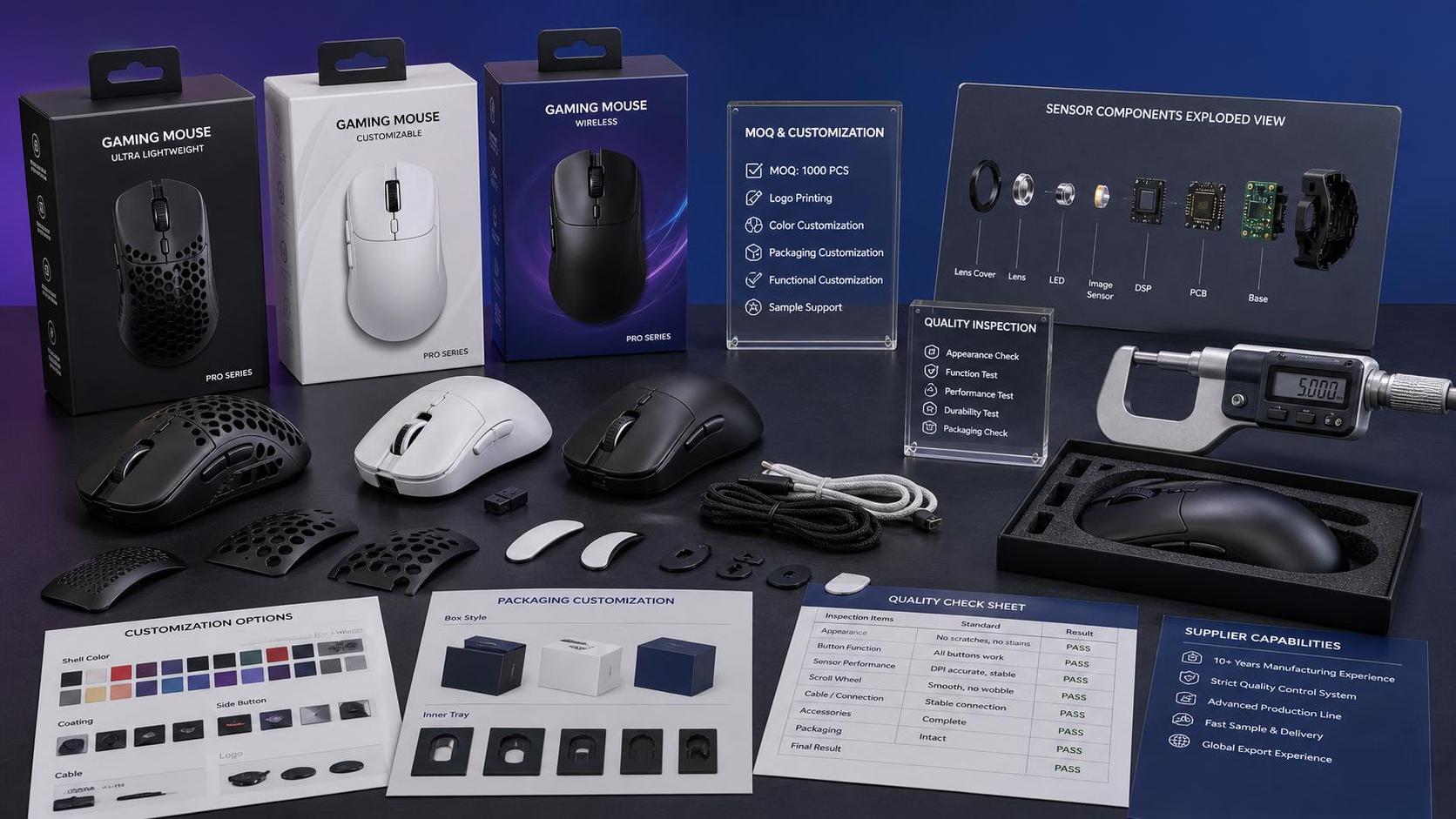 Bulk Order Guide for Ergonomic Gaming Mice: MOQ, Customization, and Supplier Checks