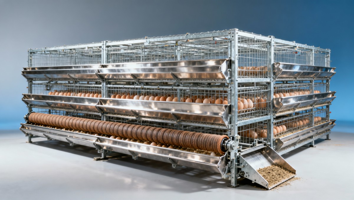 How does a fully automatic H type layer chicken cage work in modern poultry farms?