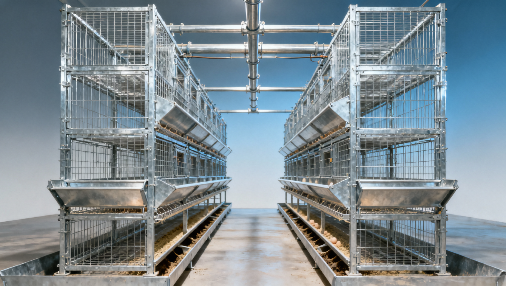 How does a semi automatic H type layer chicken cage work in commercial poultry farms?