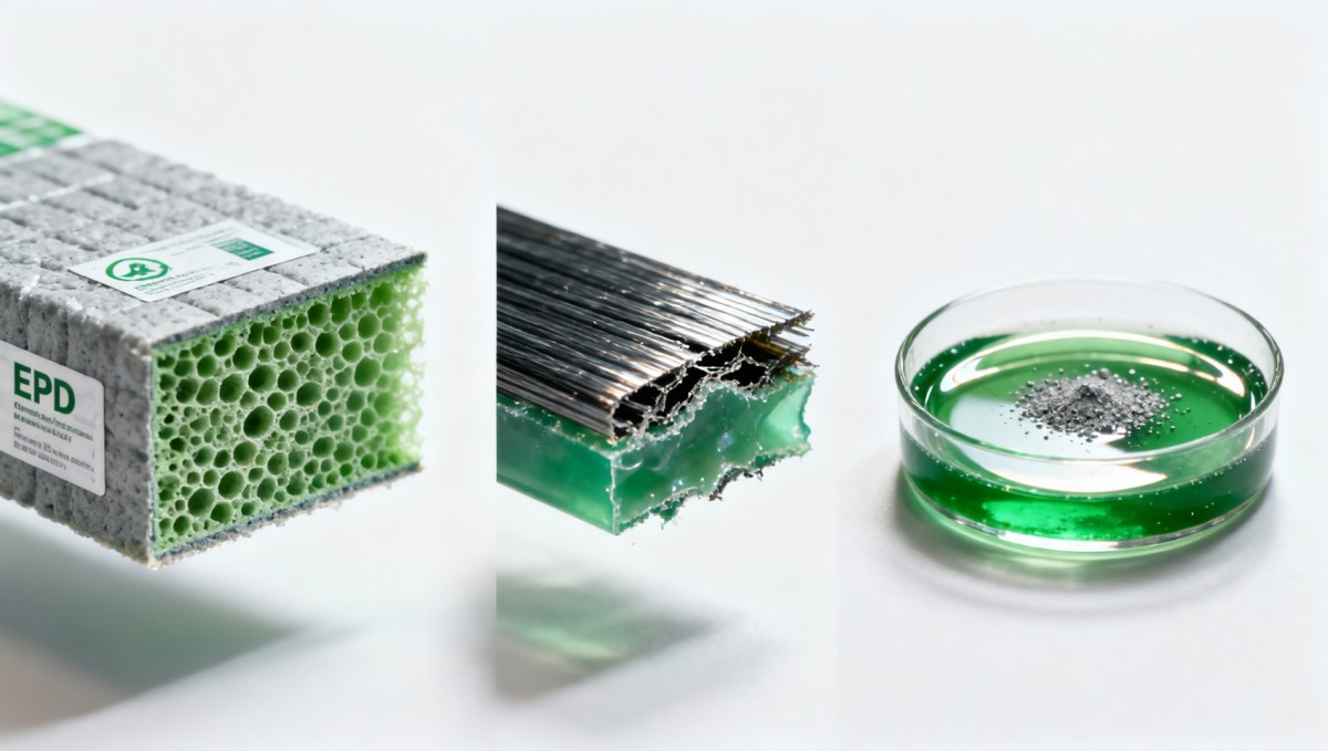 Green building materials with EPD labels — which environmental impact categories are omitted?