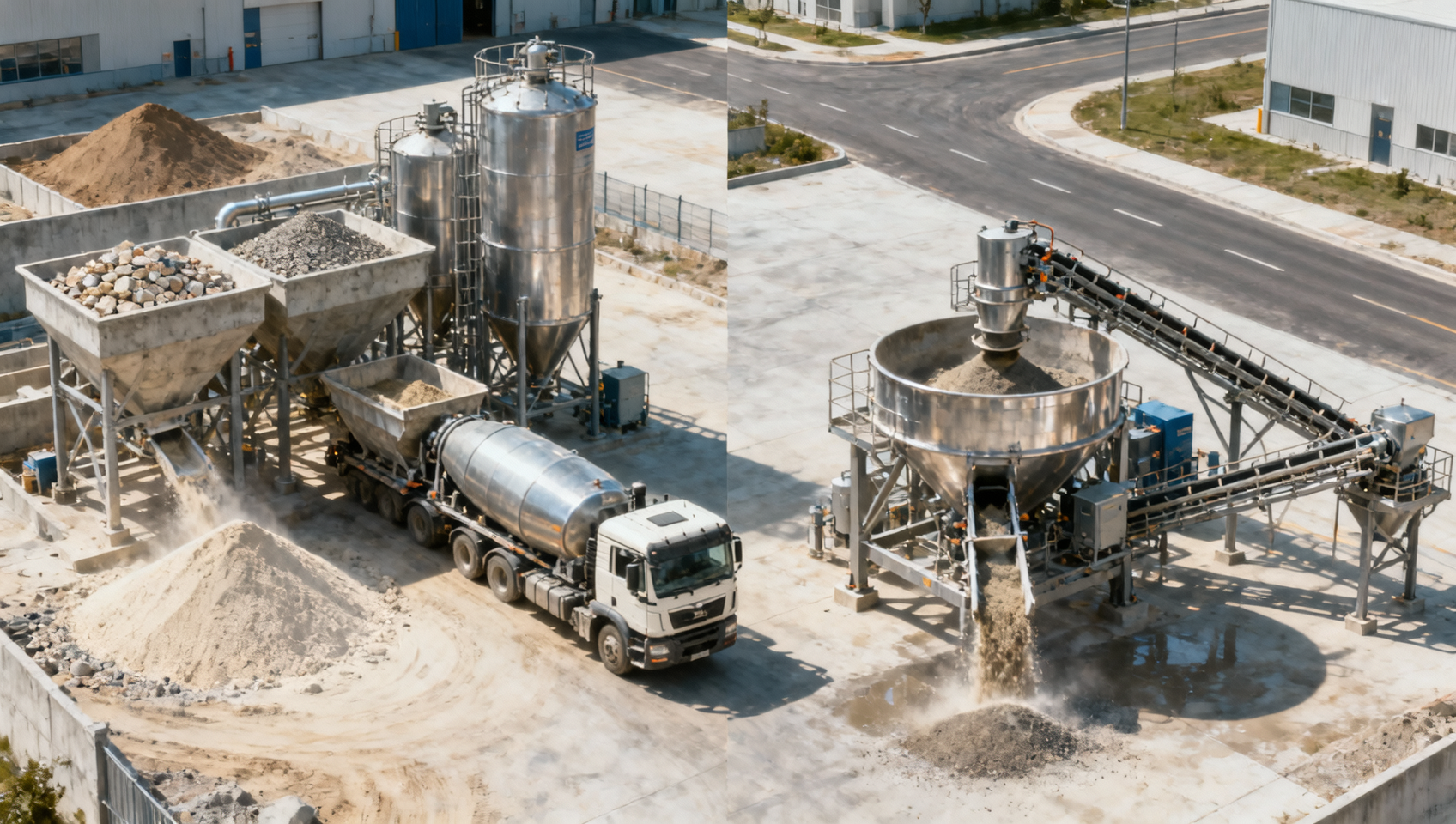Concrete batching plants: dry mix or wet mix for output
