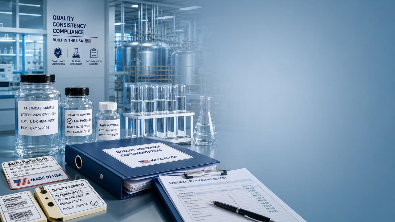 Chemical Quality Standards for USA Manufacturers: What to Verify First Chemical Quality Standards for USA Manufacturers: What to Verify First