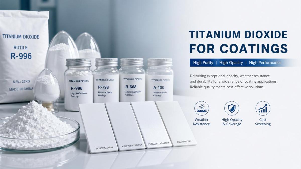 Titanium Dioxide Grades Explained for Coating Performance and Cost Control Titanium Dioxide Grades Explained for Coating Performance and Cost Control