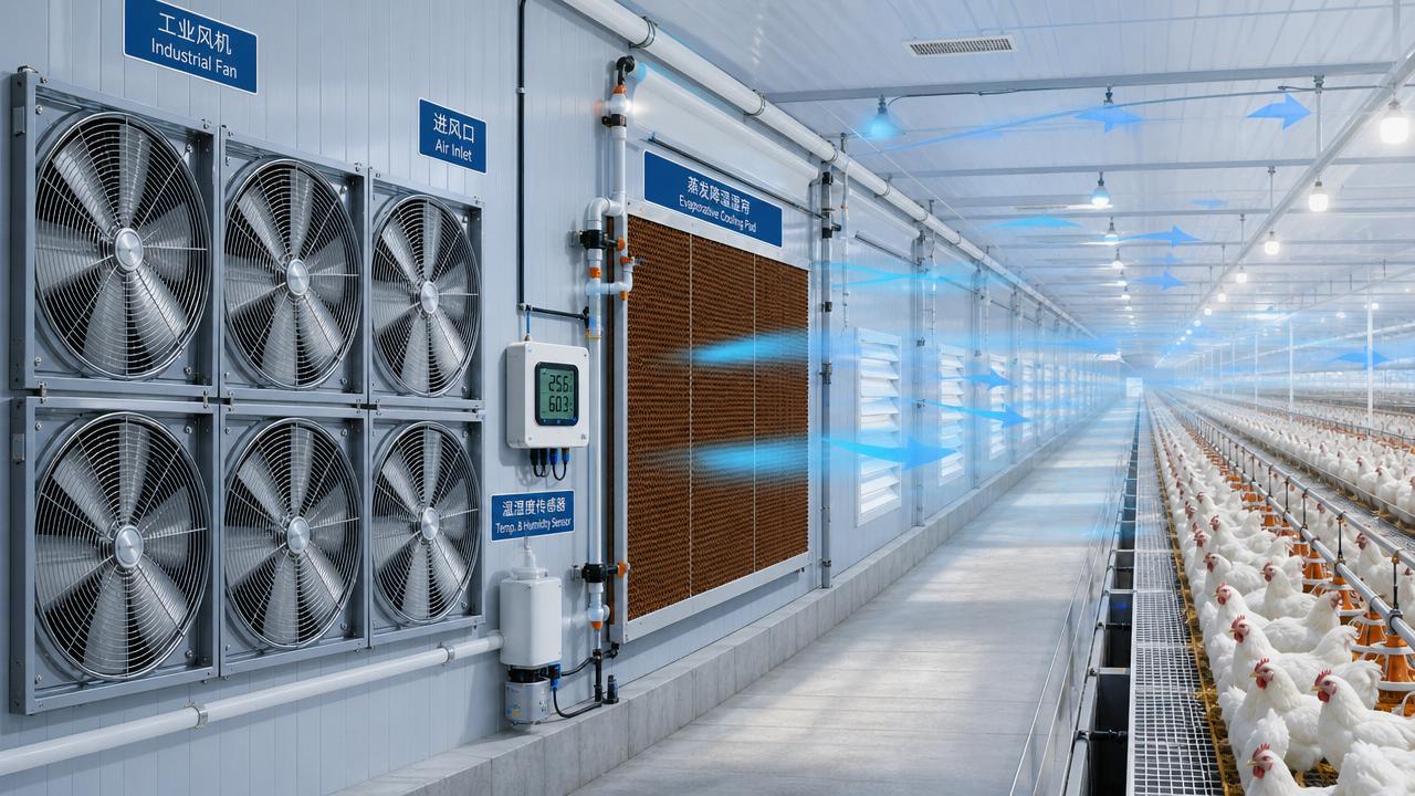 Poultry Ventilation And Temperature Control System Setup Basics Poultry Ventilation And Temperature Control System Setup Basics