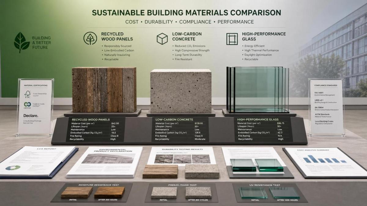 Green Building Materials: How to Compare Cost, Durability, and Compliance Green Building Materials: How to Compare Cost, Durability, and Compliance