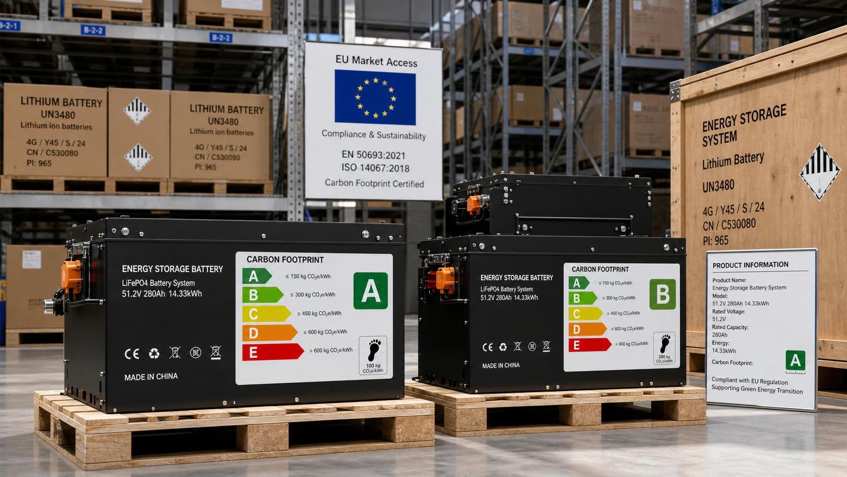 EU Requires Carbon Footprint Labels for Industrial Batteries Over 2kWh EU Requires Carbon Footprint Labels for Industrial Batteries Over 2kWh
