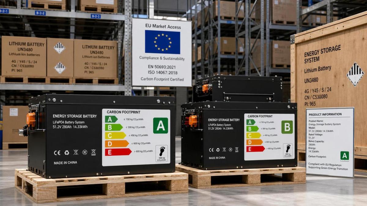 EU Requires Carbon Footprint Labels for Industrial Batteries Over 2kWh EU Requires Carbon Footprint Labels for Industrial Batteries Over 2kWh