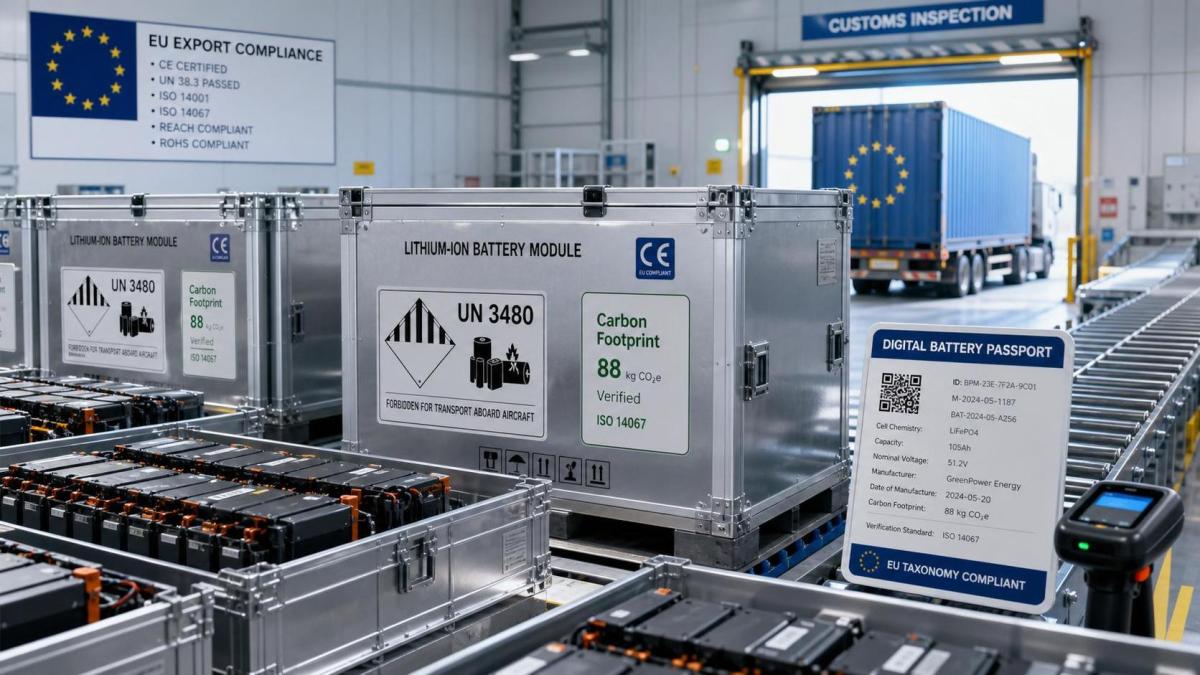 EU Rule Requires Battery Carbon Footprint Certification by Aug. 18 EU Rule Requires Battery Carbon Footprint Certification by Aug. 18