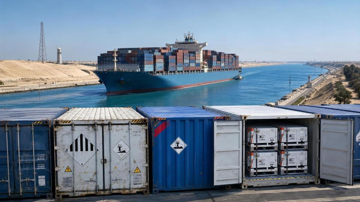 Suez Canal Fees Rise for Q3 Battery Cargo