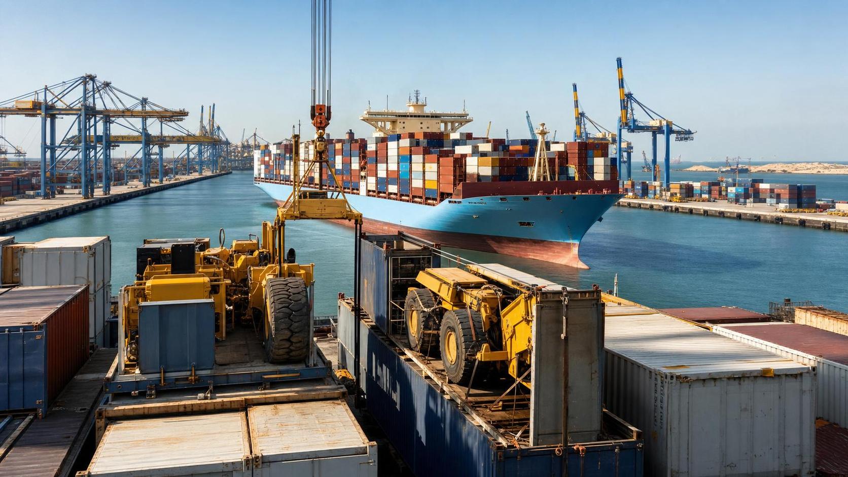 Suez Canal Adds SEF on Heavy Machinery Containers