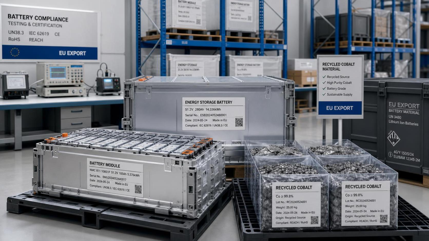 EU Battery Rule Takes Effect With 20% Recycled Cobalt