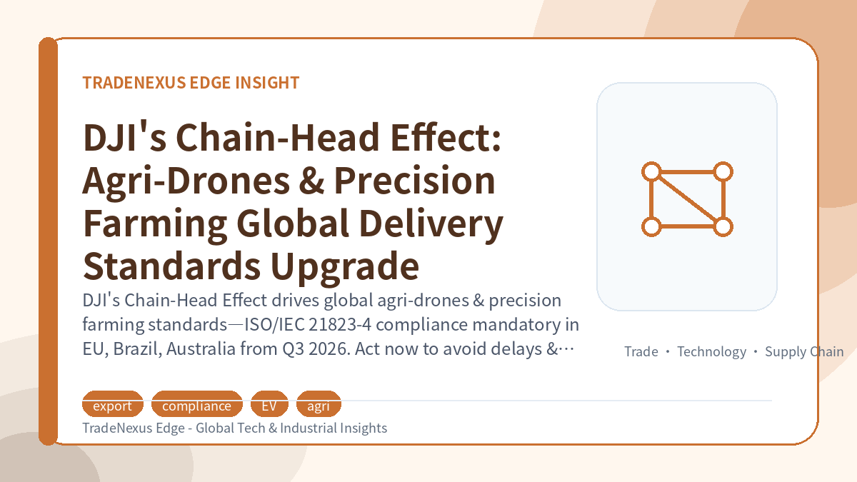 DJI's Chain-Head Effect: Agri-Drones & Precision Farming Global Delivery Standards Upgrade
