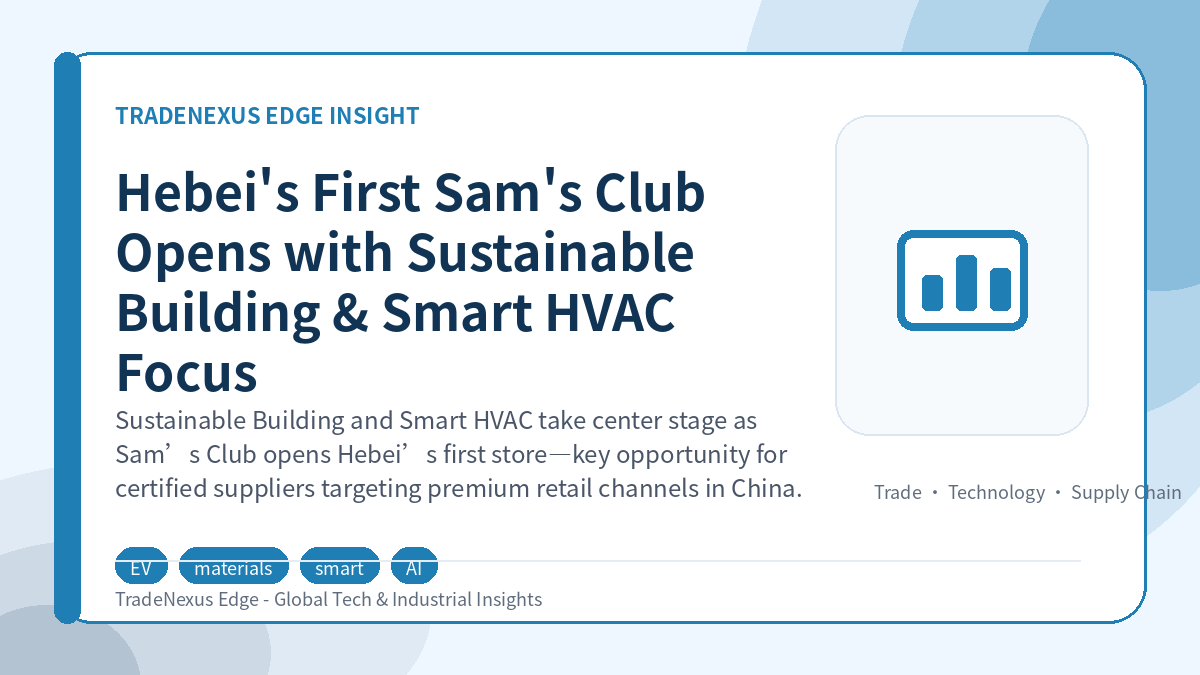 Hebei's First Sam's Club Opens with Sustainable Building & Smart HVAC Focus