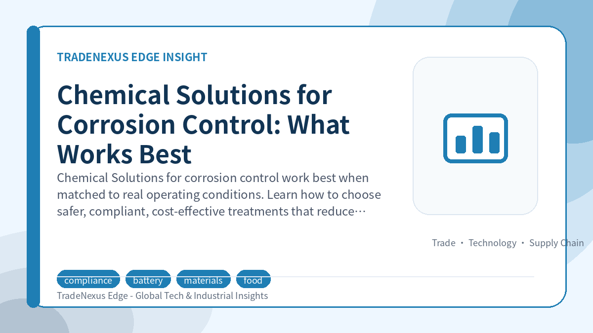 Chemical Solutions for Corrosion Control: What Works Best