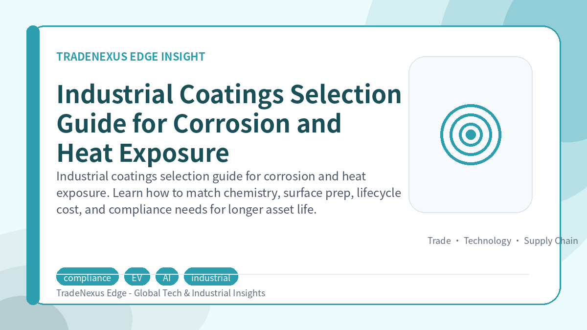 Industrial Coatings Selection Guide for Corrosion and Heat Exposure