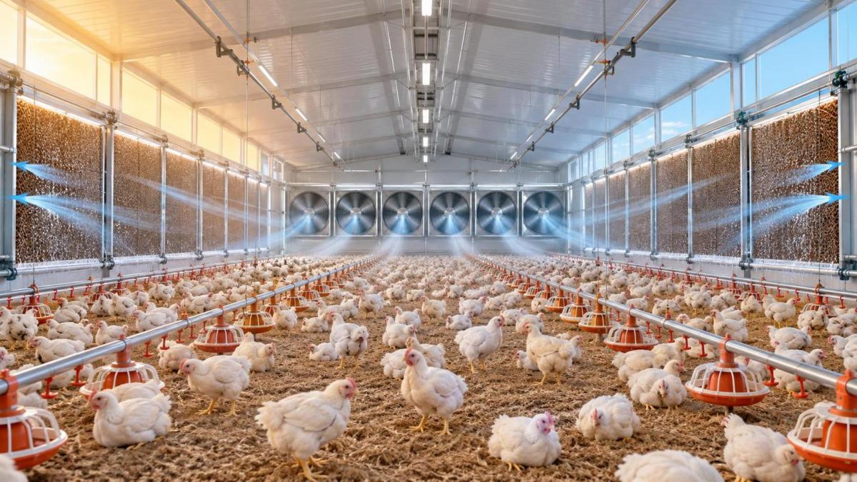 How to size a poultry house ventilation system for summer heat How to size a poultry house ventilation system for summer heat