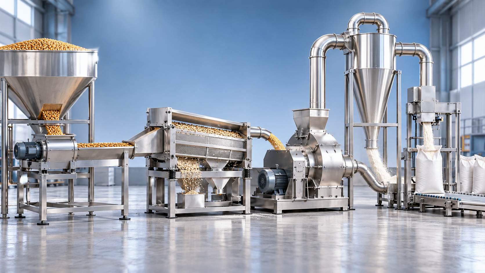 How to size small scale grain milling equipment for daily output