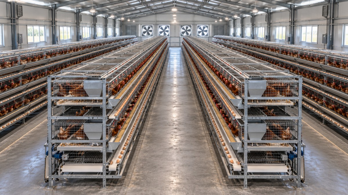 Layer Cage Capacity Planning: Cage Footprint vs. Poultry House Space Layer Cage Capacity Planning: Cage Footprint vs. Poultry House Space