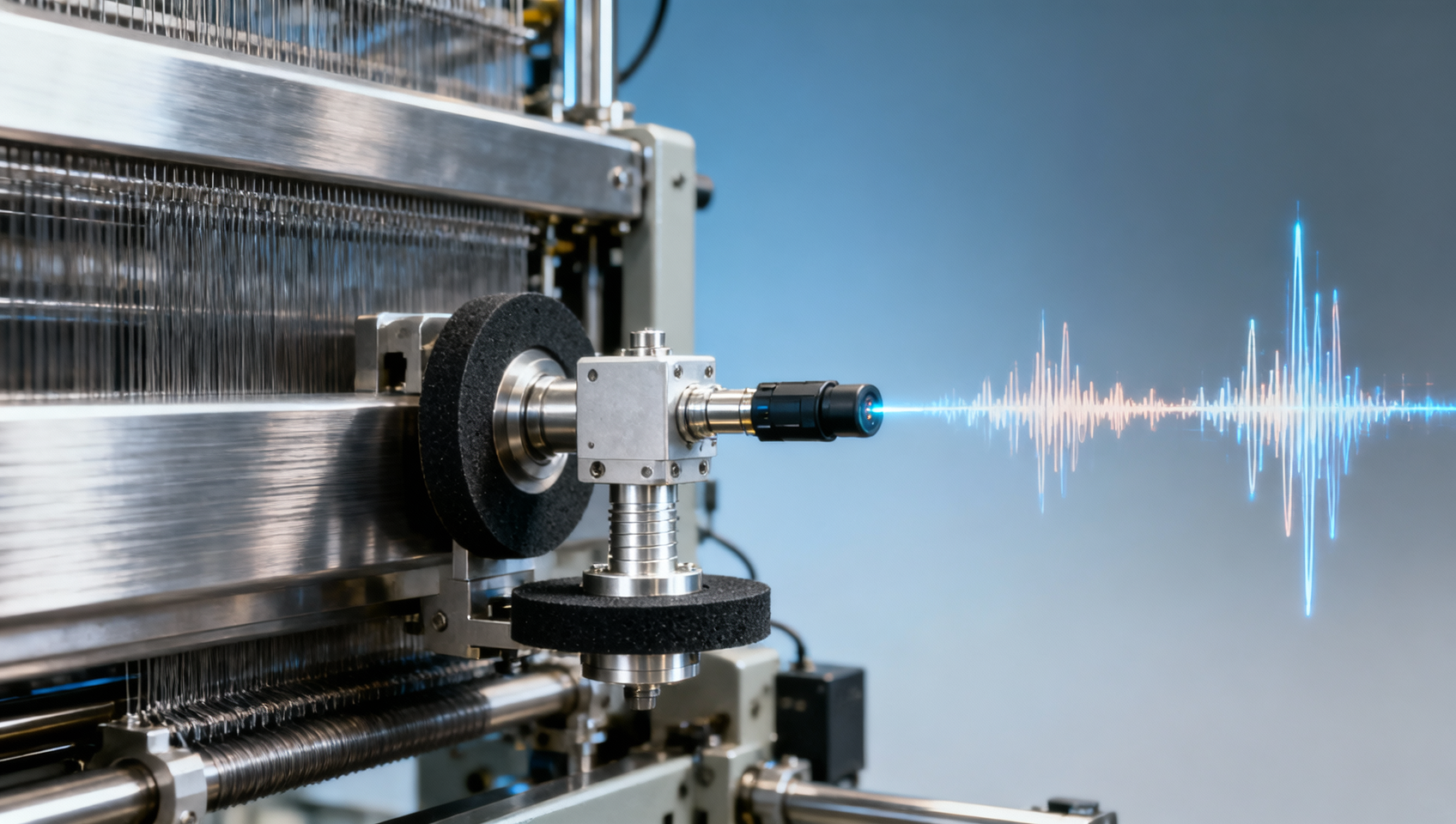 Industrial machinery for textile industry: vibration sensitivity affects fabric consistency