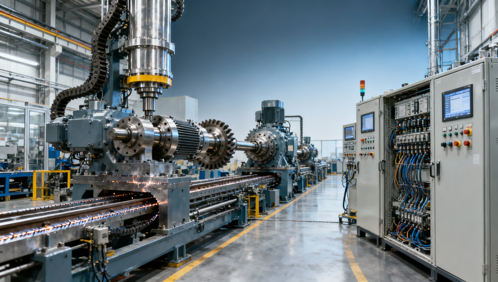 Inside an Industrial Machinery Factory Quality Check Process