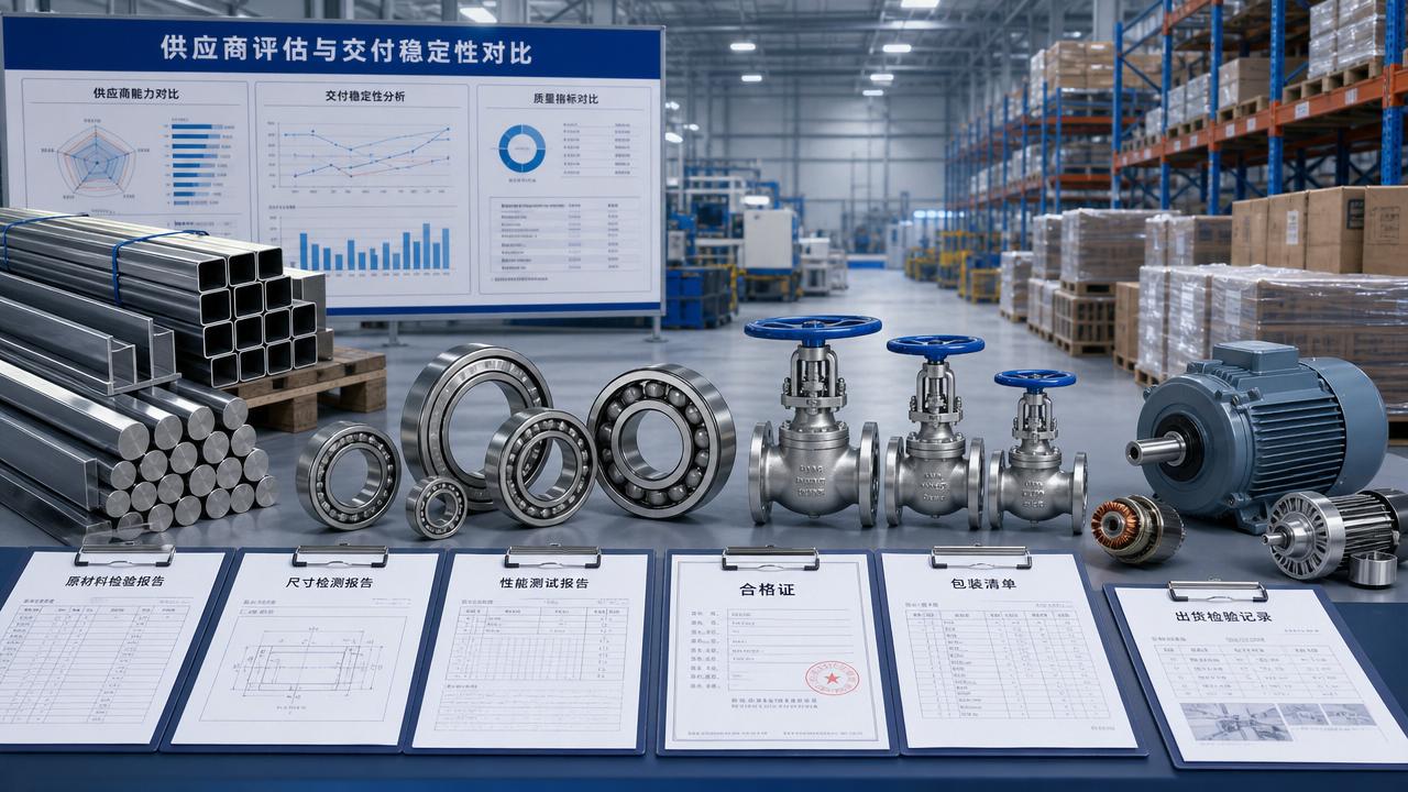 How to compare industrial supply for manufacturing vendors
