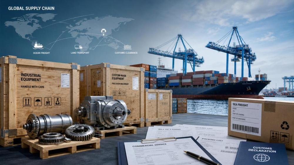 What delays global trade procurement for industrial machinery?