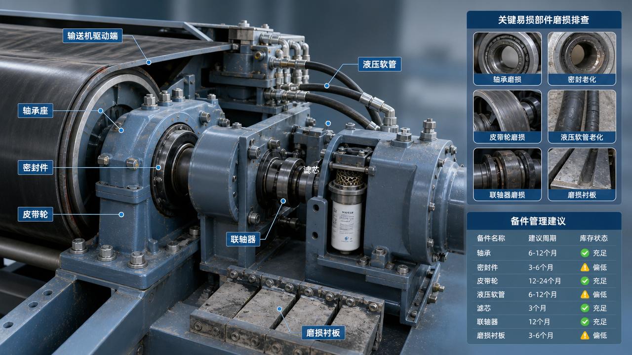 Which machinery parts for industrial equipment wear out first