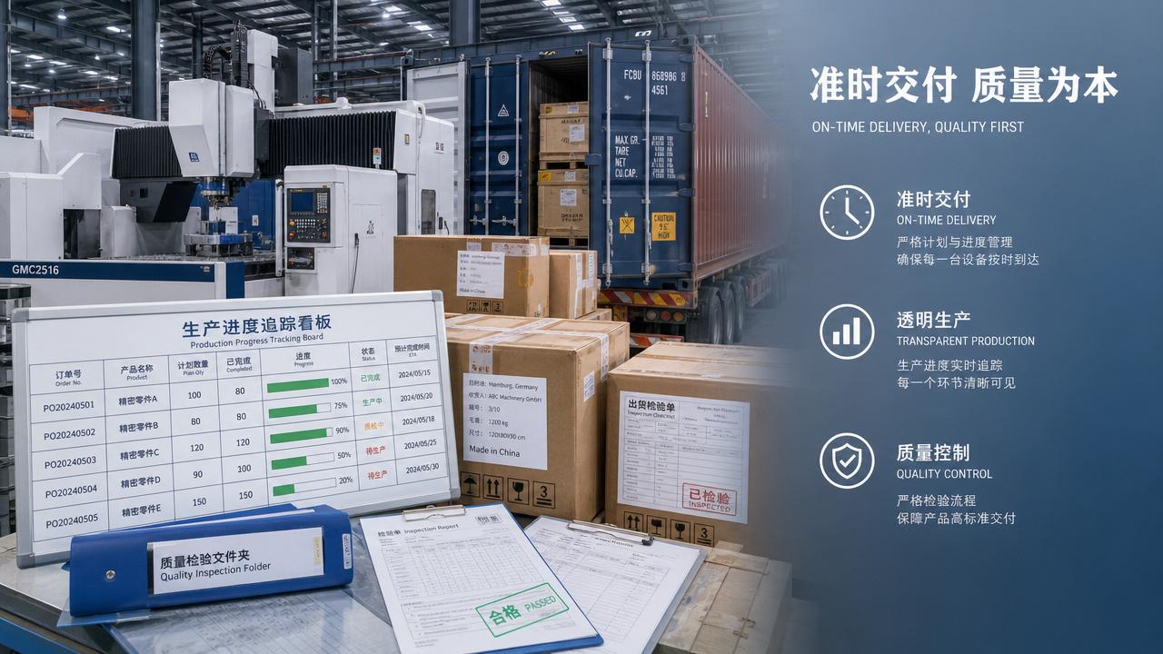 How a manufacturing machinery exporter proves delivery reliability