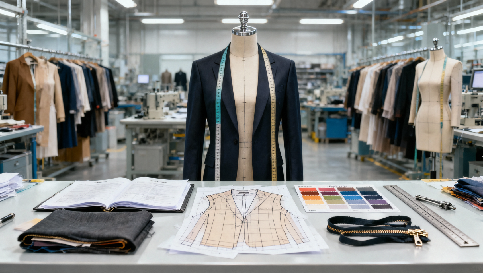 Which clothing manufacturers handle tech packs and sampling well?