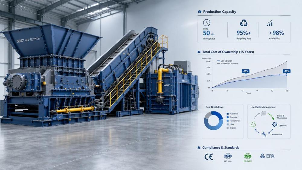 What drives cost in heavy equipment for waste management?