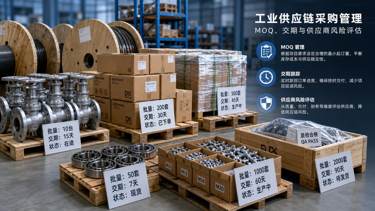 Industrial Supply Wholesale: How to Compare MOQs, Lead Times, and Supplier Risk