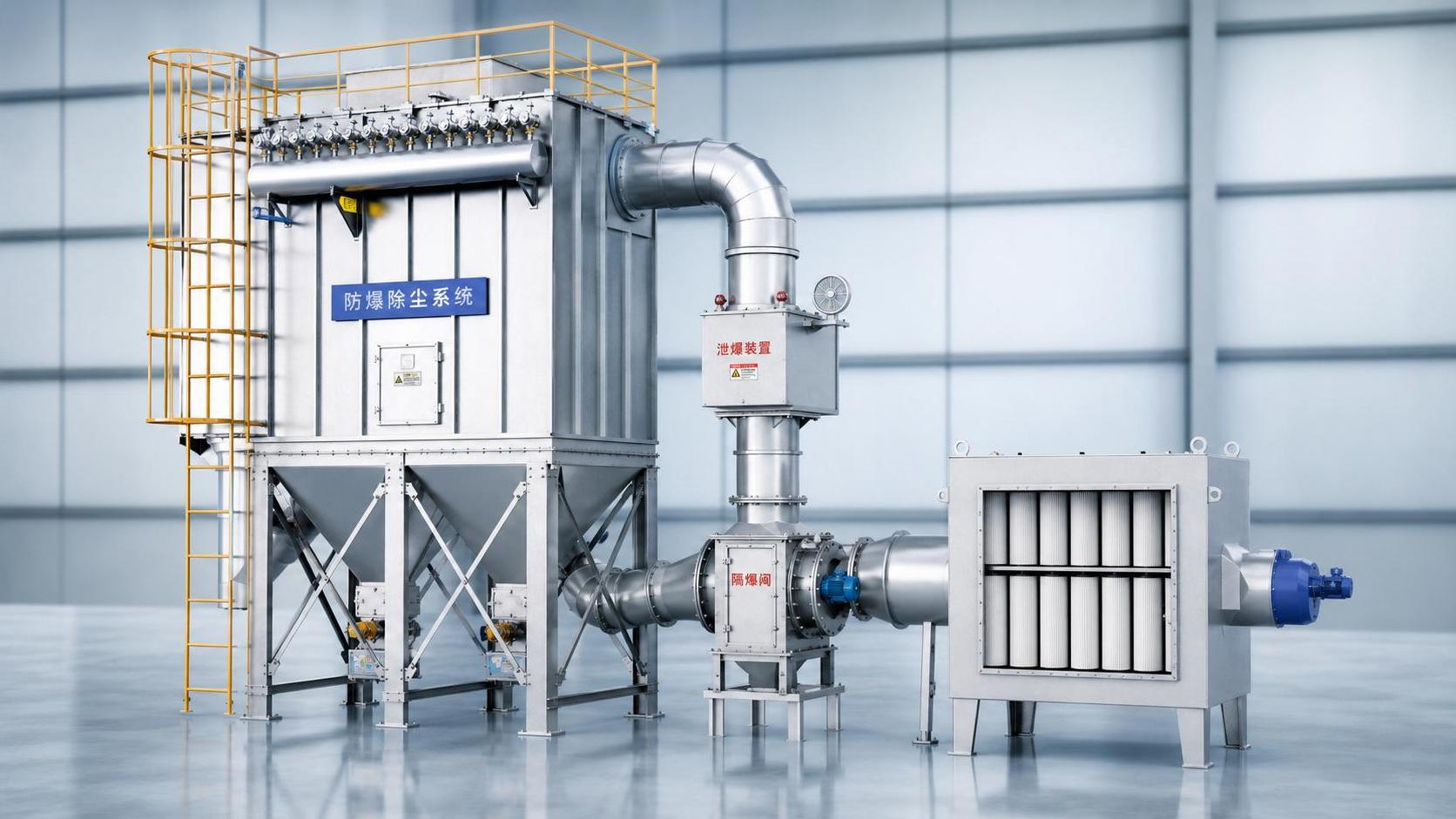 Explosion Proof Dust Collection Systems: Key Design Points for Combustible Dust Risks