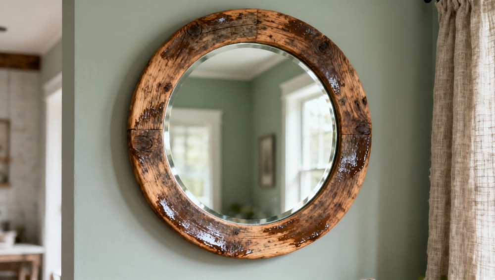 Can a Rustic Wood Framed Mirror for Farmhouse Interiors Pass ASTM D4236 Durability Testing?