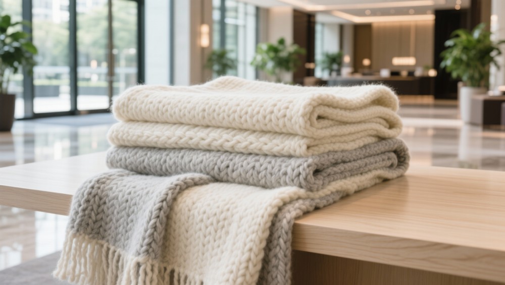 Do Chunky Knit Blankets Wholesale Bulk Orders Include Colorfastness and Shrinkage Reports?
