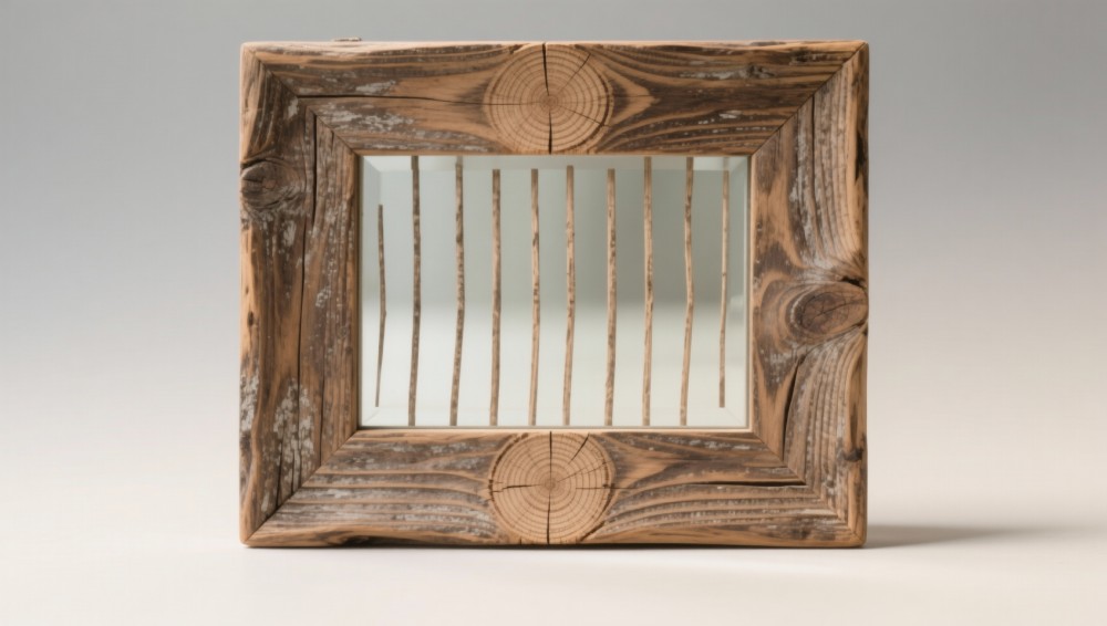 How Does Grain Orientation Affect Distortion Risk in Rustic Wood Framed Mirrors for Farmhouse Use?