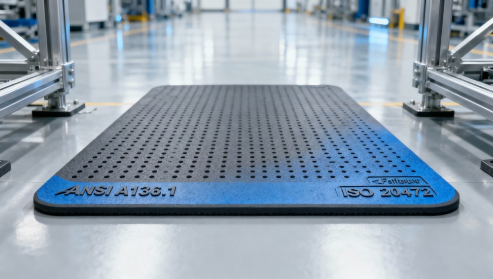 How to choose wholesale anti fatigue mat suppliers that meet ANSI|ISO standards for manufacturing floors