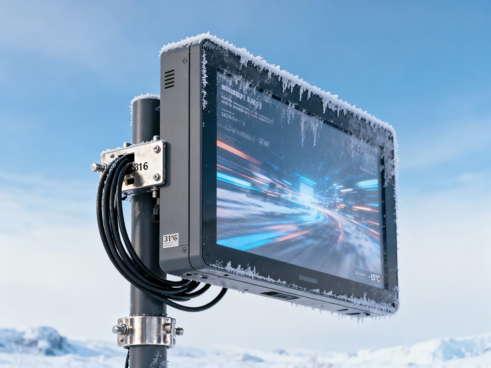 Outdoor digital signage going dark at -15°C—cold tolerance isn’t just about the panel