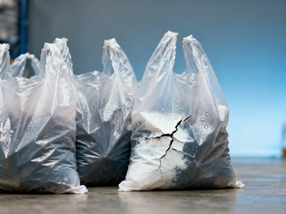 Biodegradable plastic bags passing EN13432—but failing under real retail storage conditions
