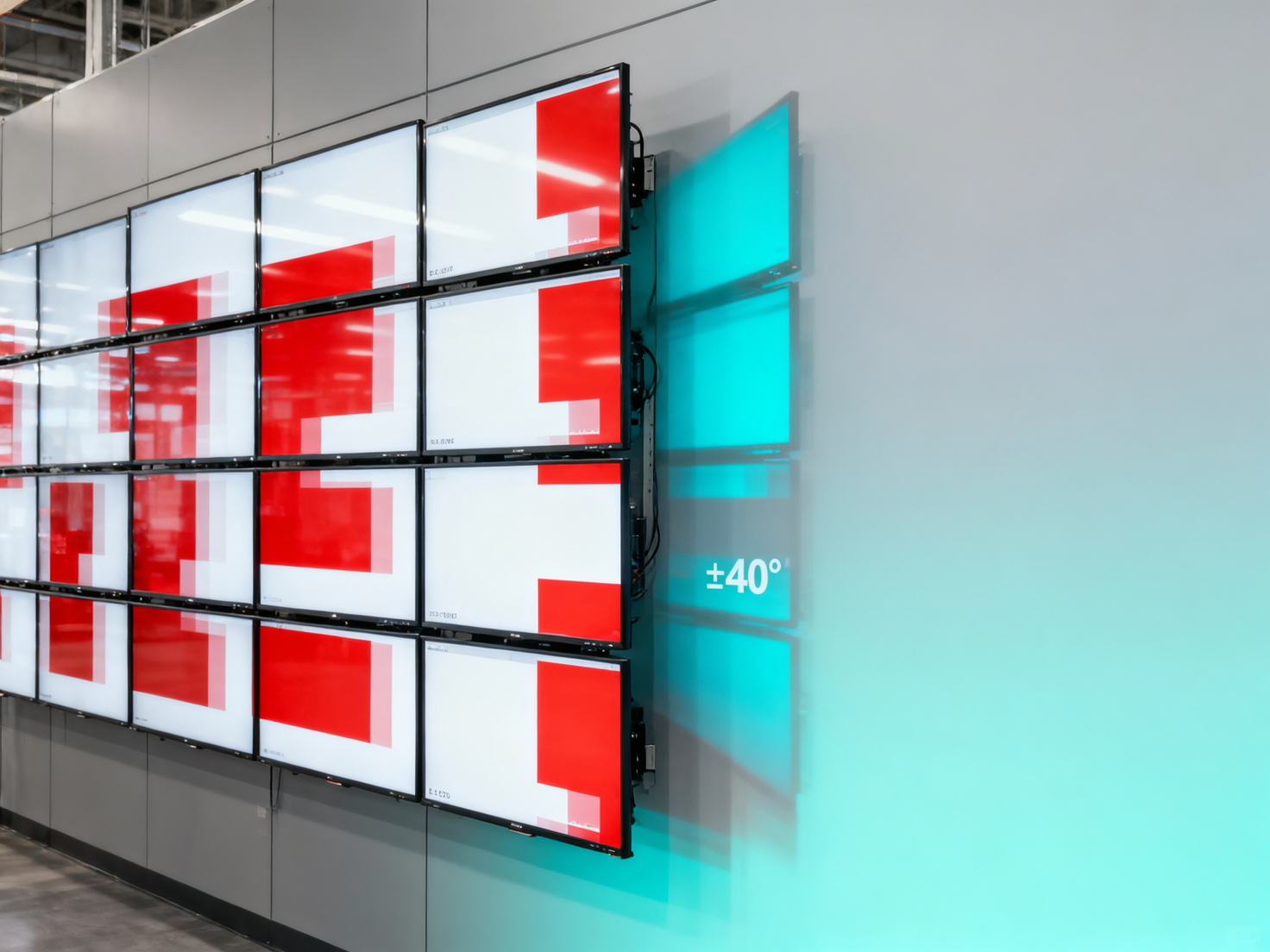 LCD video walls showing color shift at wide angles—panel binning inconsistencies rarely appear in datasheets