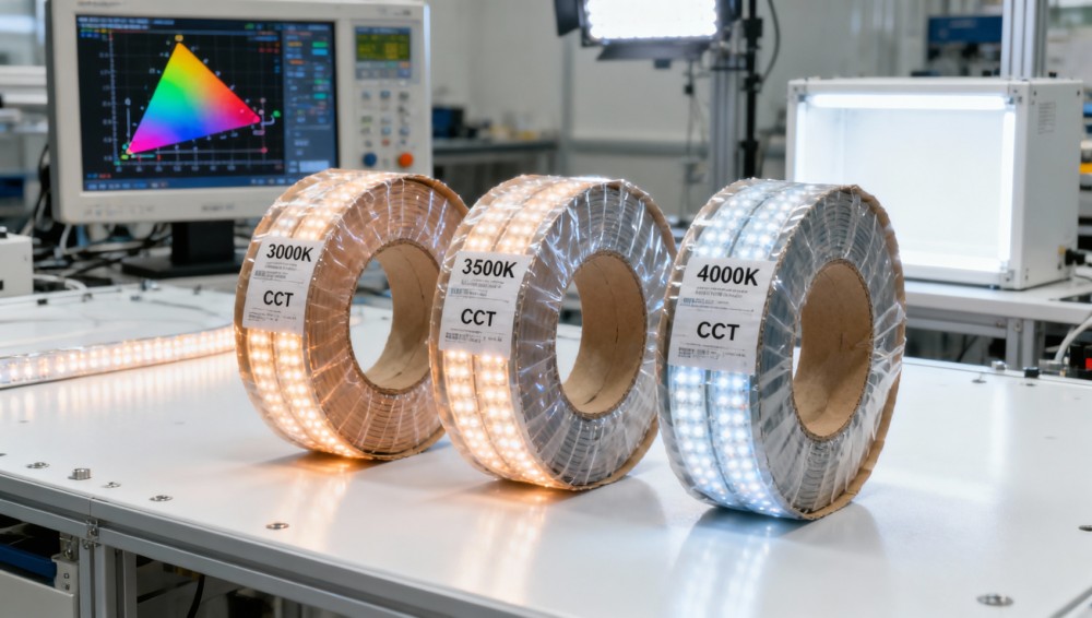 LED strip lights wholesale orders often arrive with inconsistent CCT batches—here’s how to spot it before installation
