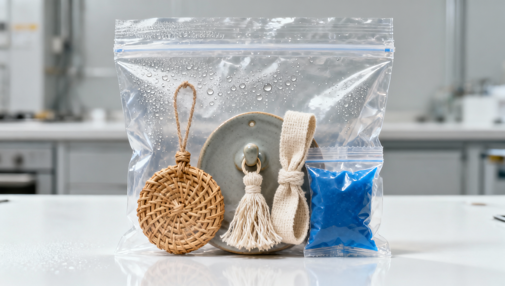 Home decor accessories using vacuum packaging equipment show condensation damage—why desiccant placement isn’t enough