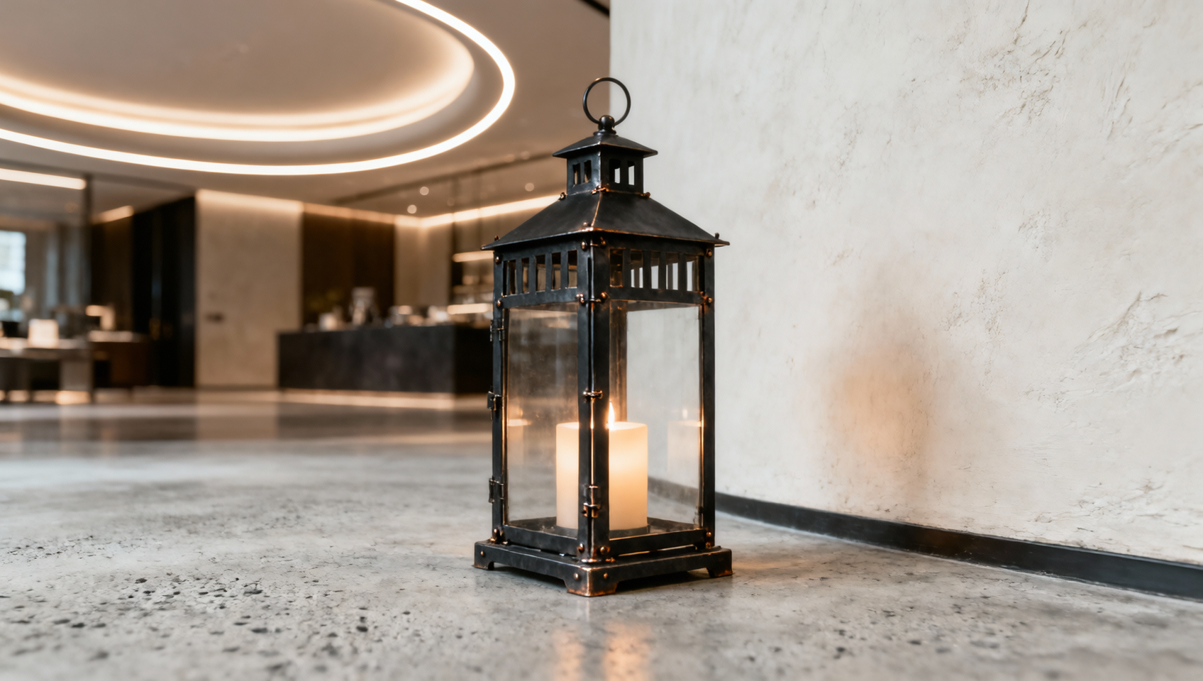 Decorative candle lanterns with metal frames often corrode faster than expected indoors