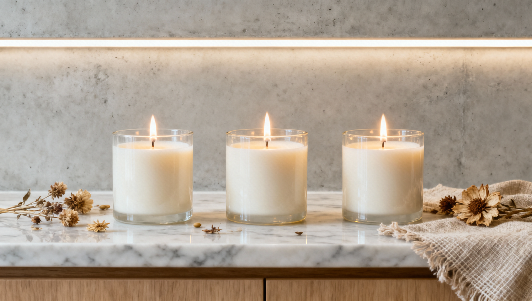 Scented soy candles wholesale: Wick trimming behavior differences by wax blend ratio