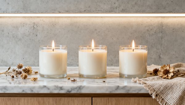 Scented soy candles wholesale: Wick trimming behavior differences by wax blend ratio