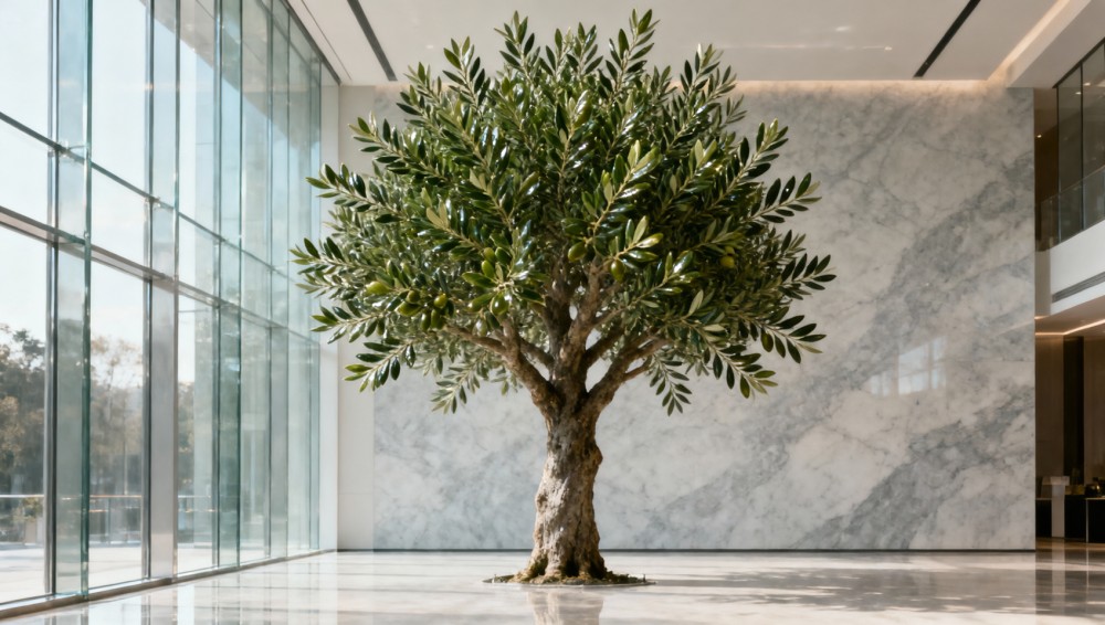 Faux olive tree indoor: UV fading timeline in commercial lobbies vs. residential spaces Faux olive tree indoor: UV fading timeline in commercial lobbies vs. residential spaces