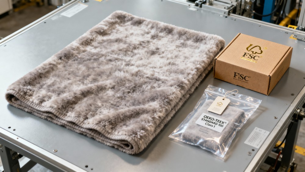 Luxury faux fur throw blanket fire safety compliance: Not all OEKO-TEX® labels mean the same thing Luxury faux fur throw blanket fire safety compliance: Not all OEKO-TEX® labels mean the same thing