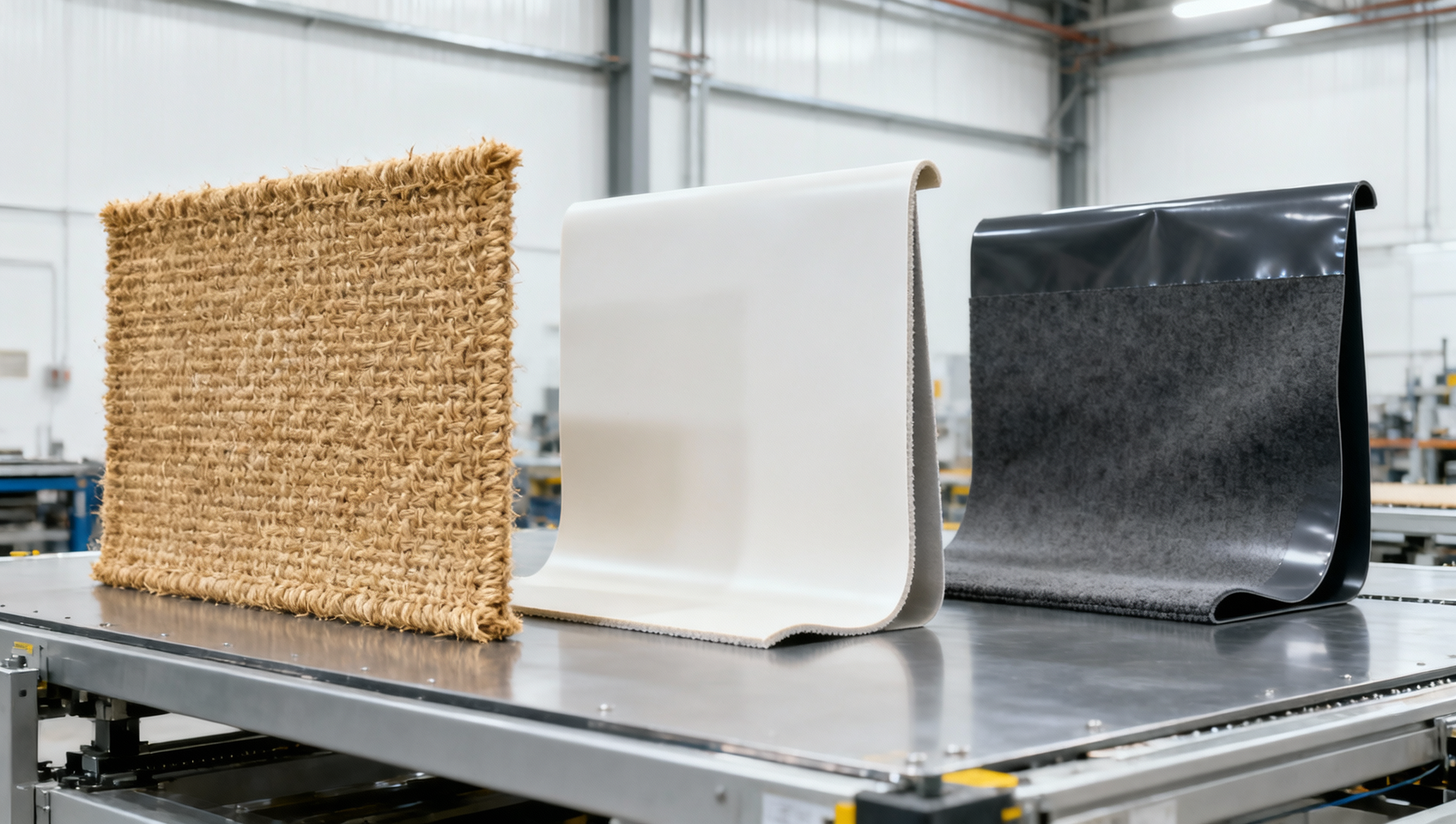 Sisal rug backing types compared: Jute vs. latex vs. PVC — which fails first under high-traffic retail floors?