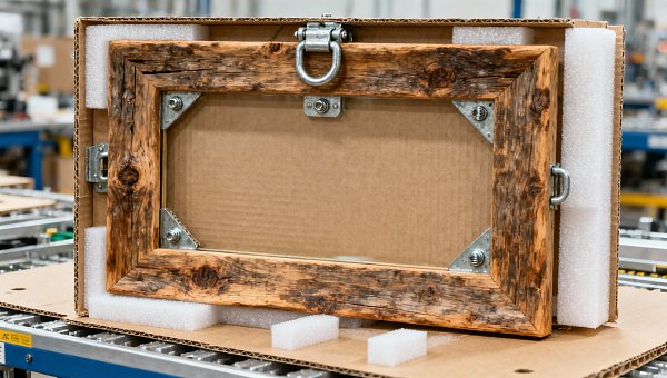 Rustic wood framed mirror: Do reclaimed timber frames require special mounting hardware?