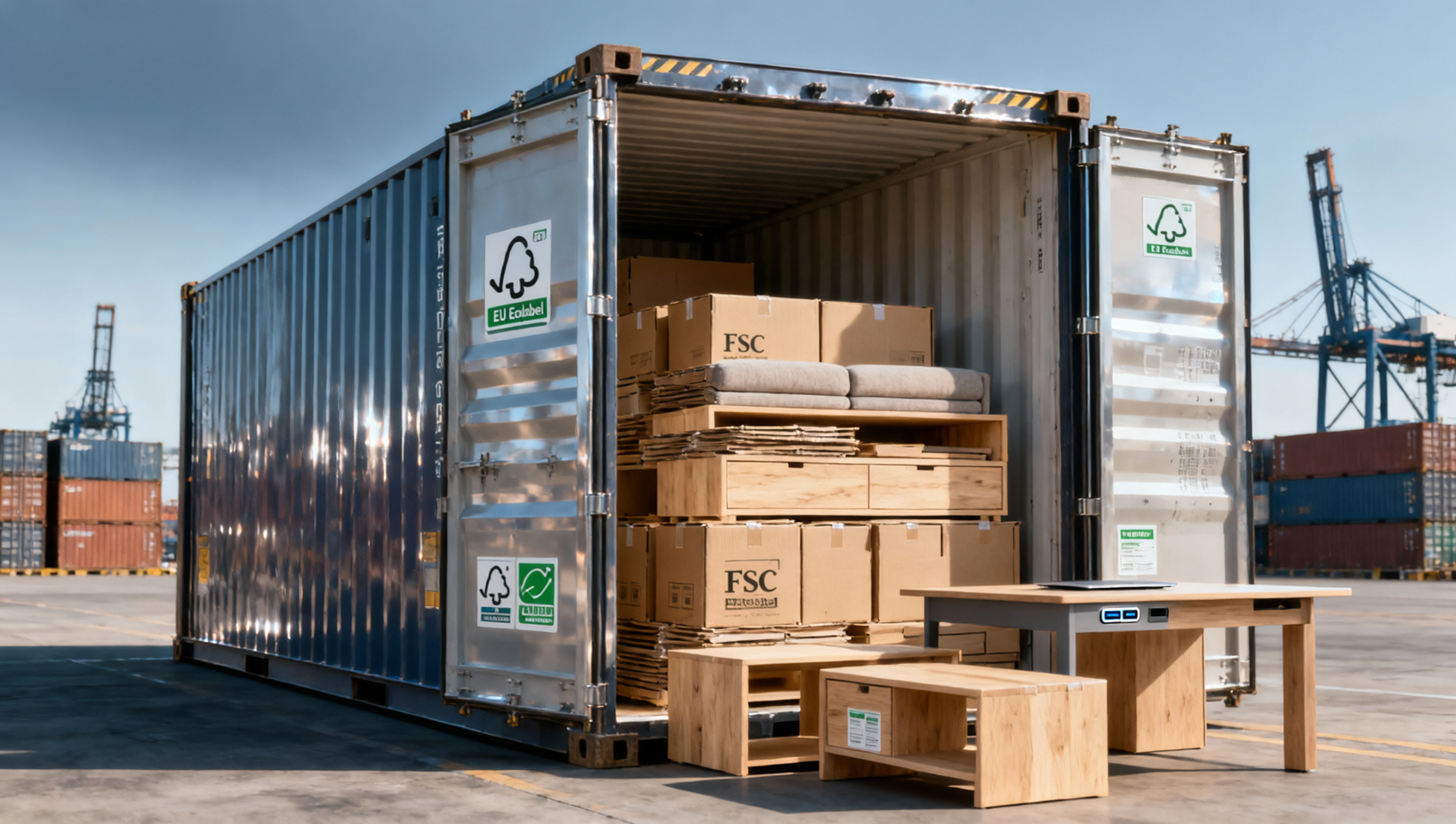 Furniture industry export volumes rose—but average unit value fell. What changed at the port?