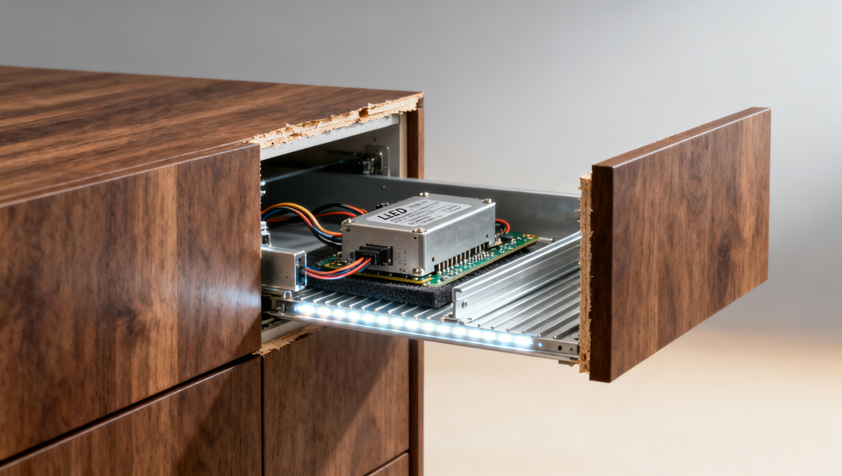 Commercial LED drivers rated for 50,000 hours — but derated below 35°C ambient